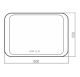 Зеркало Silver Mirrors Indigo Neo-3 80см белый LED-00002406