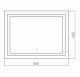 Зеркало Silver Mirrors Livia Neo 80см белый LED-00002412