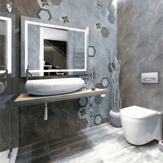 Зеркало Silver Mirrors Livia Neo-2 80см белый LED-00002411 Зеркало Silver Mirrors Livia Neo-2 80см белый LED-00002411