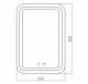 Зеркало Silver Mirrors Malta Neo-8 55см белыйLED-00002415