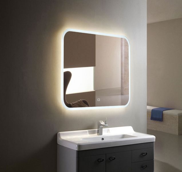 Зеркало Silver Mirrors Stiv Neo 70см белый LED-00002396
