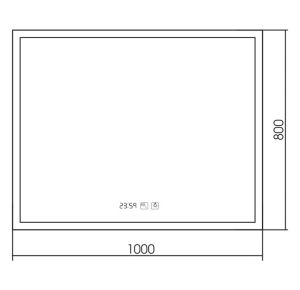 Зеркало Silver Mirrors Гуверт-3 100см белый LED-00002369
