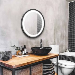 Зеркало Silver Mirrors Манхэттен 77см чёрный LED-00002374 Зеркало Silver Mirrors Манхэттен 77см чёрный LED-00002374