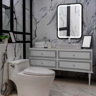 Зеркало Silver Mirrors Мальта 60см чёрный LED-00002353 Зеркало Silver Mirrors Мальта 60см чёрный LED-00002353