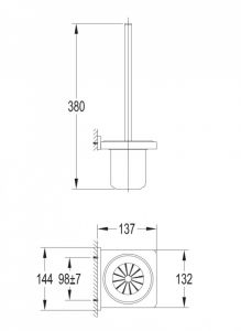 Ёршик Omnires Darling чёрный DA70620BL