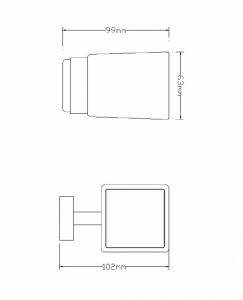 Стакан Omnires Lift хром 8158CR