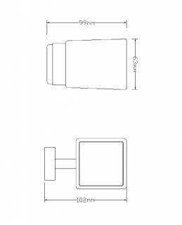 Стакан Omnires Lift хром 8158CR Стакан Omnires Lift хром 8158CR