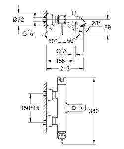 Смеситель для ванны Grohe Grandera 23317000 хром