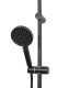 Душевая система Orange Mia M34-933b смеситель с изливом, черный матовый