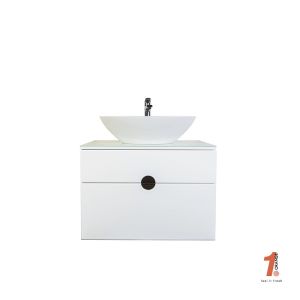 Тумба с раковиной Orange Moon Mo-75TU+RA белый