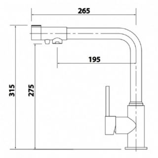 Смеситель для кухни Kaiser Teka 13044-4
