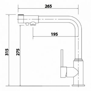 Смеситель для кухни Kaiser Teka 13044-5