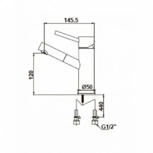 Смеситель для раковины KAISER Merkur 26011