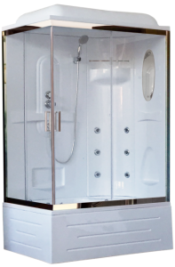 Душевая кабина Royal Bath BP правая стекло прозрачное 100x80см RB8100BP2-T-CH-R