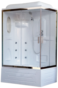Душевая кабина Royal Bath BP левая стекло прозрачное 100x80см RB8100BP2-T-CH-L