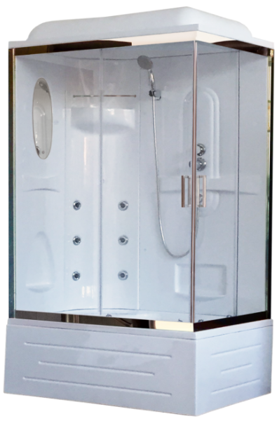 Душевая кабина Royal Bath BP левая стекло прозрачное 100x80см RB8100BP2-T-CH-L