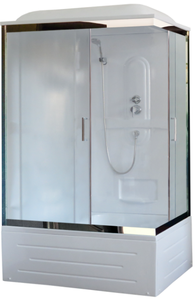 Душевая кабина Royal Bath BP левая стекло матовое 100x80см RB8100BP1-M-CH-L