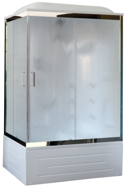 Душевая кабина Royal Bath BP правая стекло матовое 100x80см RB8100BP2-M-CH-R