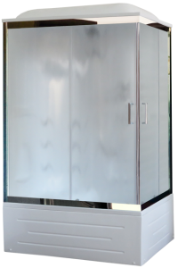 Душевая кабина Royal Bath BP левая стекло матовое 100x80см RB8100BP2-M-CH-L