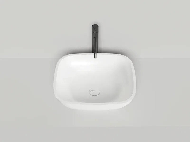 Накладная раковина Salini Gloria 08 S-Stone 1102208MRH 50см RAL снаружи Накладная раковина Salini Gloria 08 S-Stone 1102208MRH 50см RAL снаружи