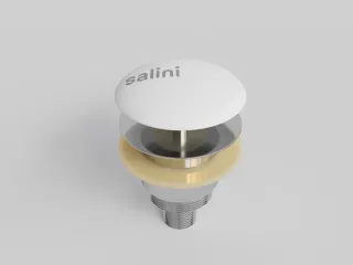 Донный клапан для ванны Salini S-Sense 15121WM D 401 белый матовый Донный клапан для ванны Salini S-Sense 15121WM D 401 белый матовый
