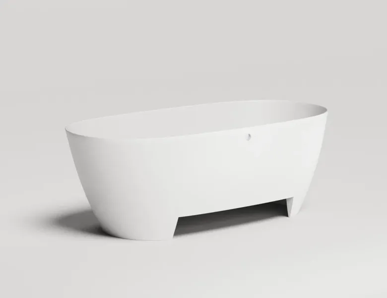 Ванна из искусственного камня Salini Sofia Light S-Sense 103711G 165x75см белый глянцевый