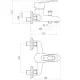 Смеситель для ванны и душа PLStart PL3206 хром