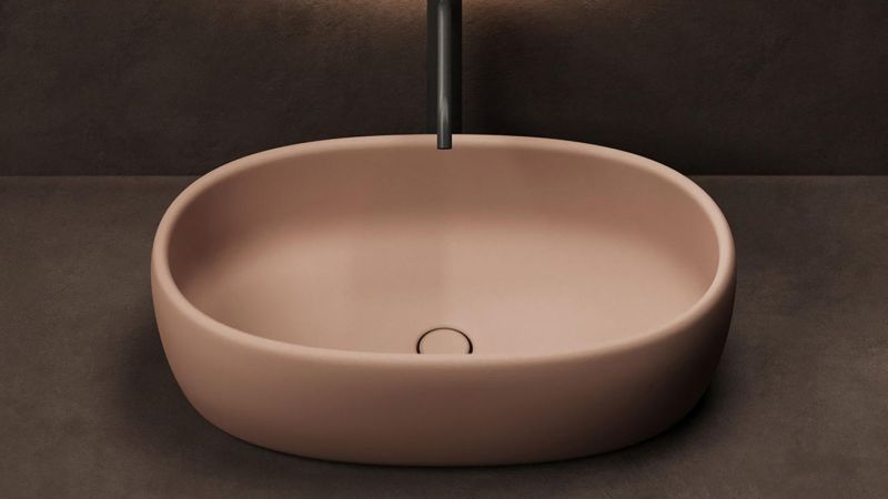 Накладная раковина Salini Luce S-Stone 110721MRF 69см RAL полностью