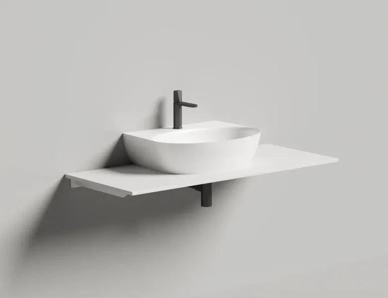 Подвесная раковина Salini Alda Wall 02 S-Sense 140312G 58см белый глянцевый