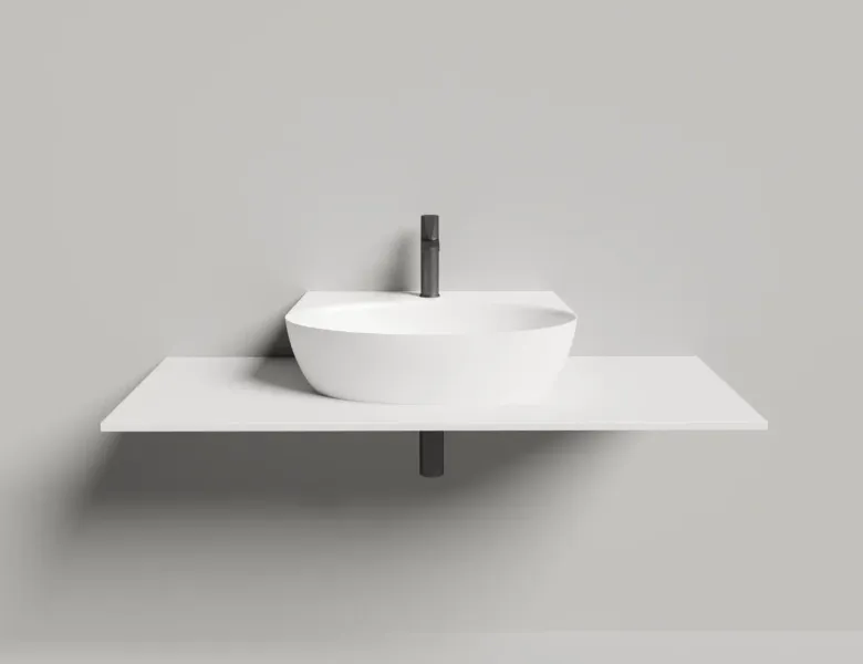 Подвесная раковина Salini Alda Wall 02 S-Sense 140312G 58см белый глянцевый