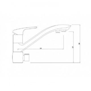 Смеситель для кухни KAISER Venus 39066-5 Смеситель для кухни KAISER Venus 39066-5