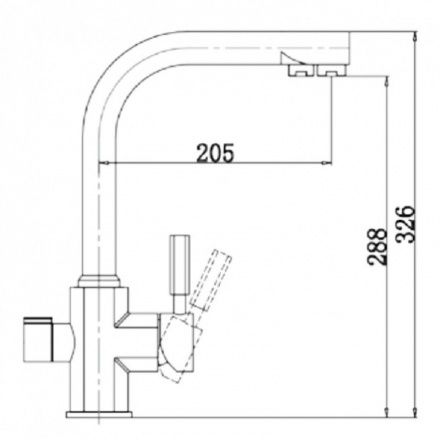 Смеситель для кухни Kaiser Decor 40144-2