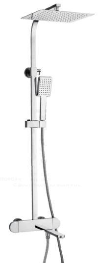 Душевая стойка Gappo G2483-40 с термостатом хром Душевая стойка Gappo G2483-40 с термостатом хром