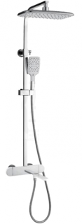 Душевая стойка Gappo G2483-50 с термостатом белый/хром Душевая стойка Gappo G2483-50 с термостатом белый/хром