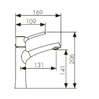 Смеситель для раковины KAISER Stick 49111