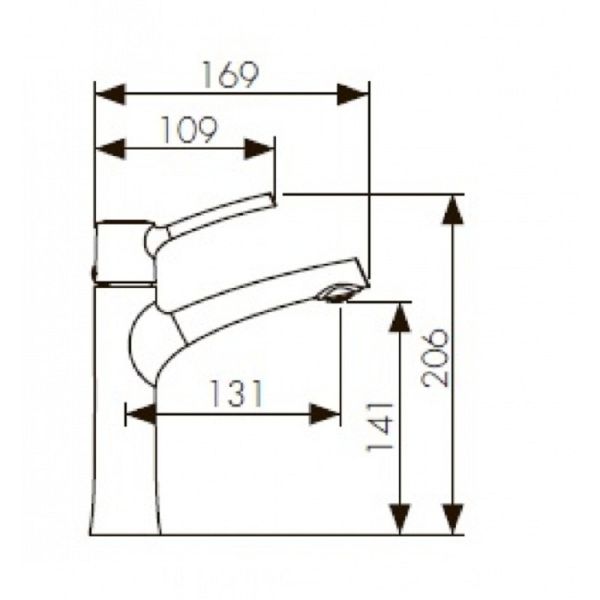 Смеситель для раковины KAISER Stick 49111 Смеситель для раковины KAISER Stick 49111