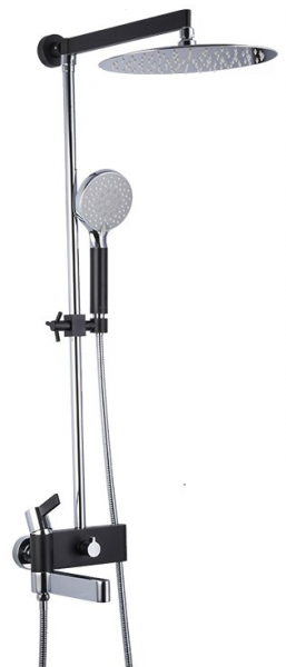Душевая стойка Gappo G2481 чёрный/хром Душевая стойка Gappo G2481 чёрный/хром