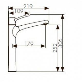 Смеситель для раковины KAISER Stick 49133 Смеситель для раковины KAISER Stick 49133