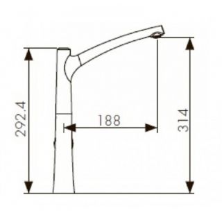 Смеситель для кухни KAISER  Stick 49144 Смеситель для кухни KAISER  Stick 49144