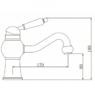 Смеситель для раковины KAISER Stone 61211