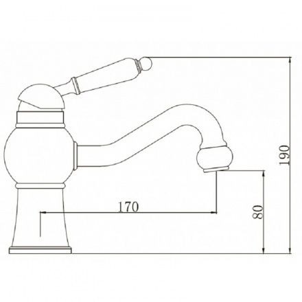 Смеситель для раковины KAISER Stone 61211 Смеситель для раковины KAISER Stone 61211