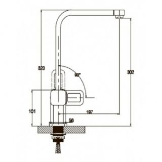 Смеситель для кухни Kaiser Sharp 64044 Смеситель для кухни Kaiser Sharp 64044