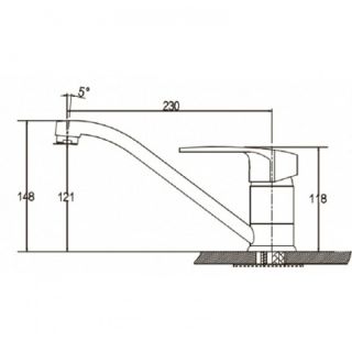 Смеситель для кухни Kaiser Guss 68033 Смеситель для кухни Kaiser Guss 68033