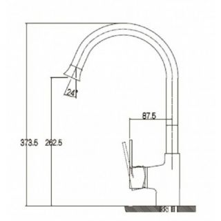 Смеситель для кухни Kaiser Guss 68044 Смеситель для кухни Kaiser Guss 68044