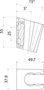 Держатель для лейки IDDIS Shower Holder чёрный 080BL00i53