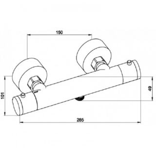 Смеситель для ванны с душем KAISER Thermo 18344 Смеситель для ванны с душем KAISER Thermo 18344