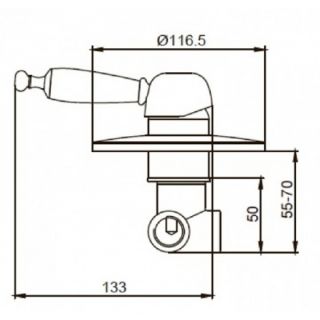 Смеситель для ванны KAISER Vincent 31017