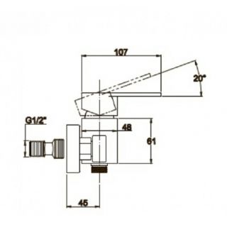 Смеситель для ванны с душем KAISER Sonat 34077