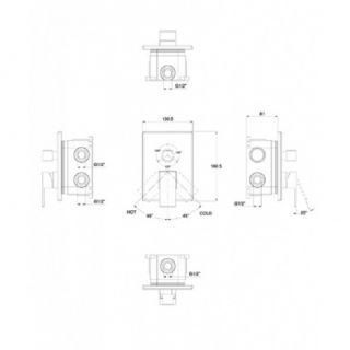 Смеситель для ванны KAISER Sonat  34122