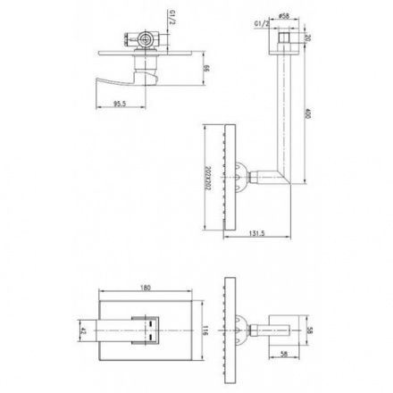 Душевая стойка KAISER Sonat 34277 Душевая стойка KAISER Sonat 34277